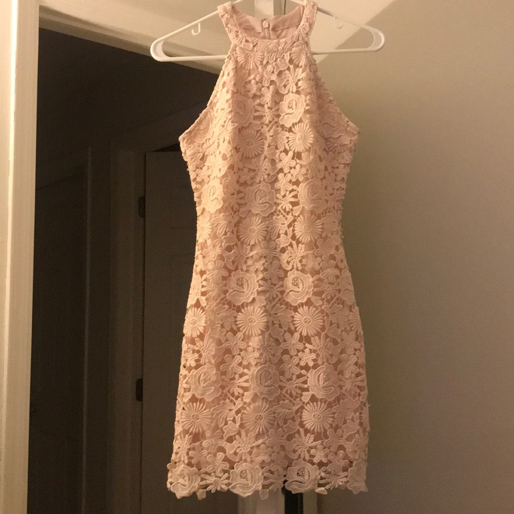 Blush Lace Dress